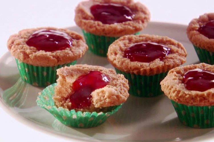 Маффины с джемом на овсяном молоке