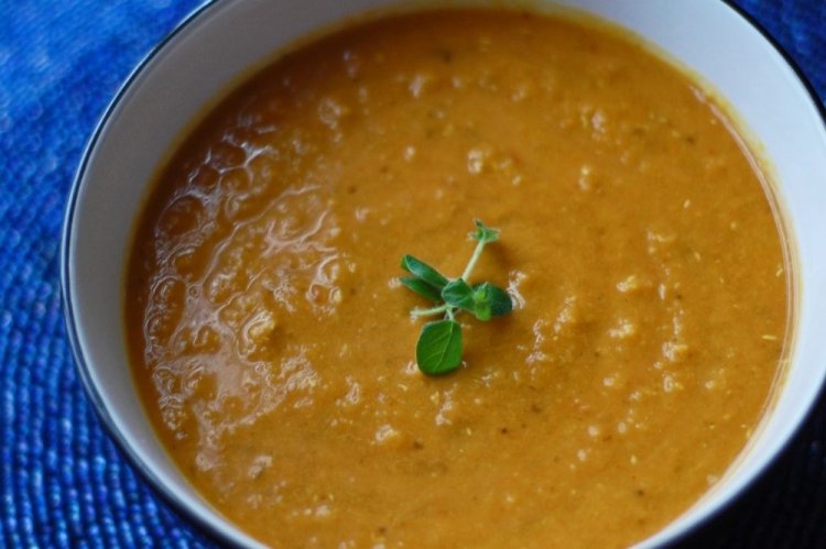 Чечевичный суп-пюре на овсяном молоке