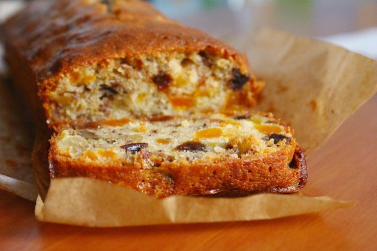 Низкокалорийный банановый кекс