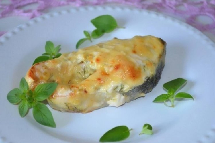 Стейки кеты с лимоном в духовке