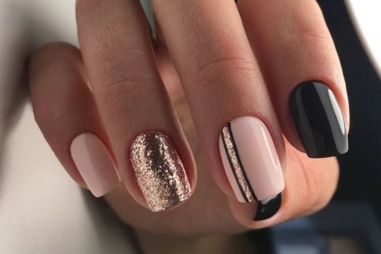 Контраст черного и нюда