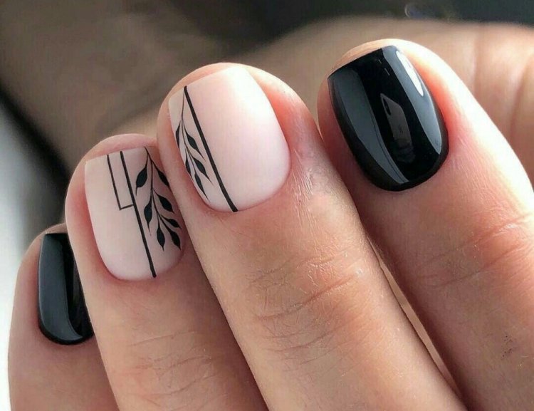 Контраст черного и нюда