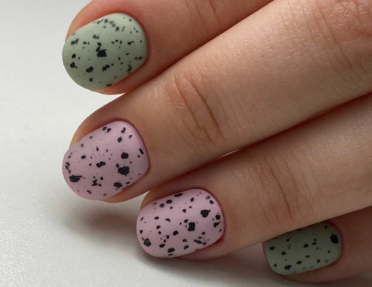 Маникюр Перепелиные яйца