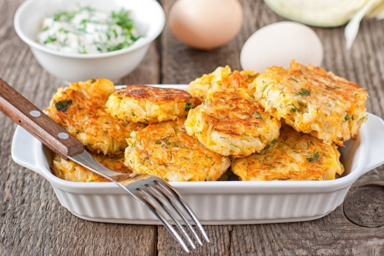 Низкокалорийные капустные котлеты