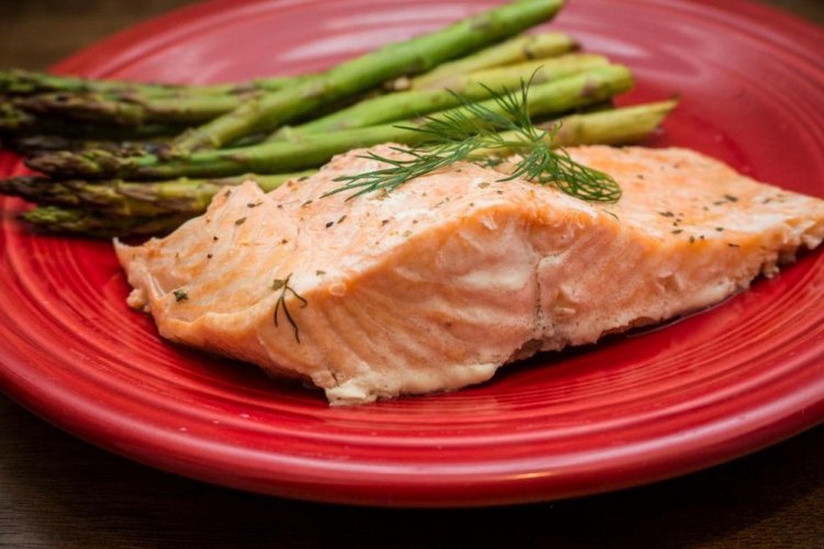 Лосось на пару