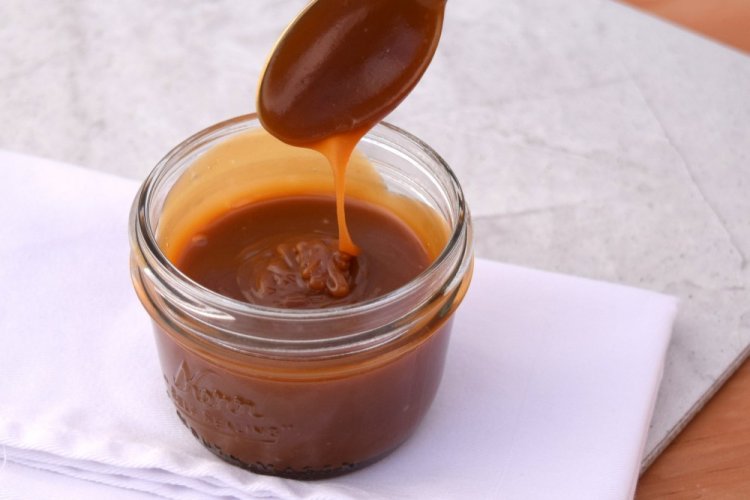Карамельный соус на козьем молоке