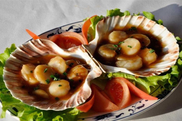 Морские гребешки с соевым соусом