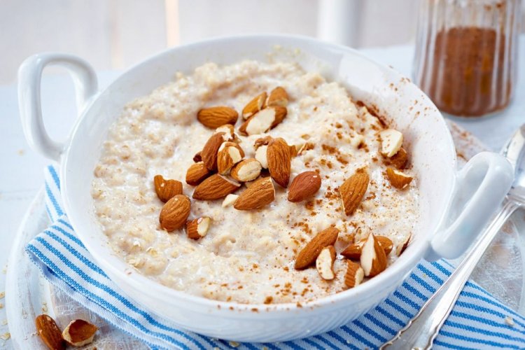 Ночная овсянка на соевом молоке