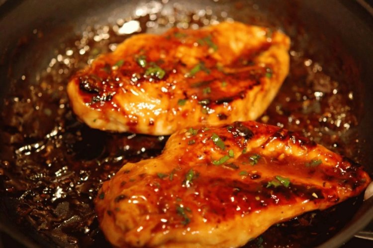 Курица в меду и устричном соусе