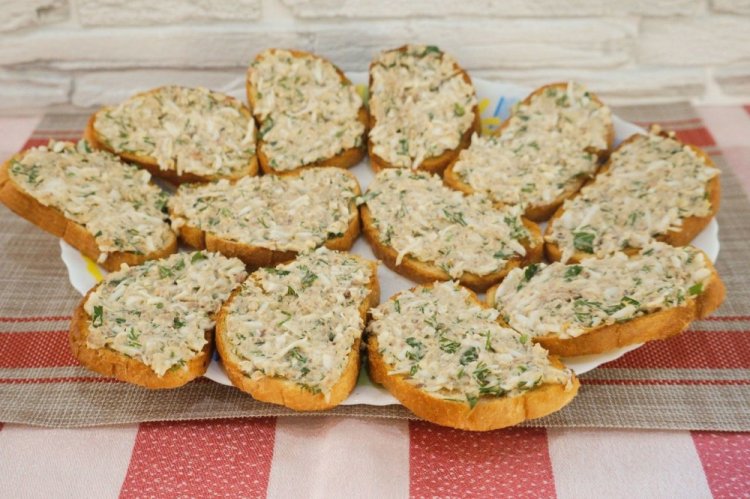 Намазка с сардинами на бутерброды