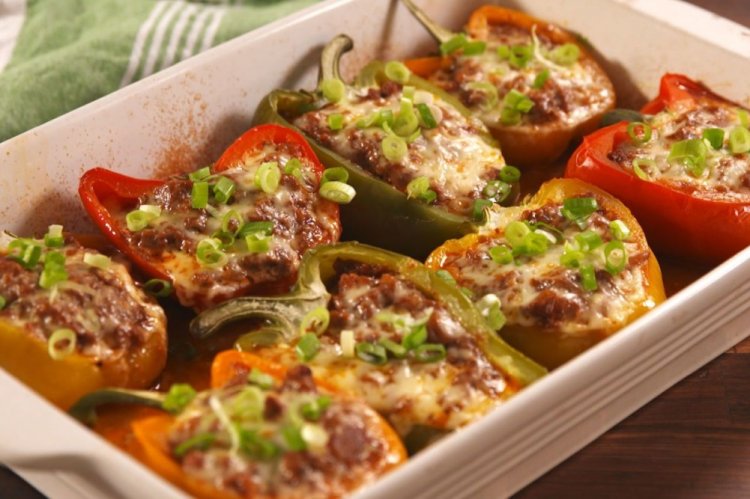 Фаршированный перец в духовке