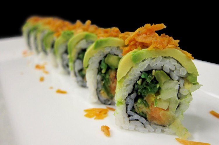 Овощная начинка с манго для роллов