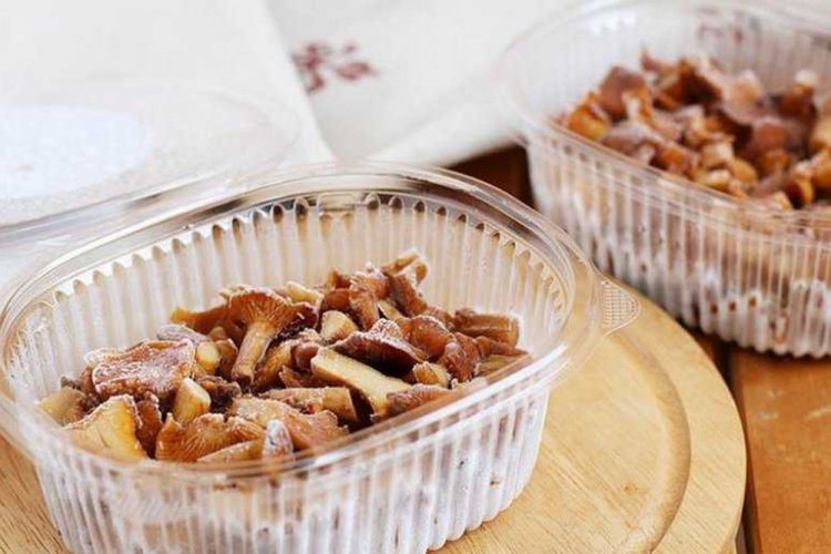 Жареные лисички в морозилке на зиму