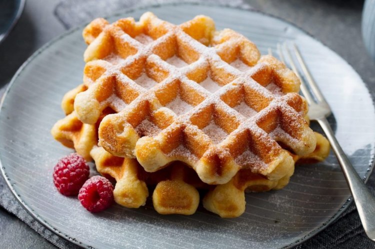 Венские вафли на кефире