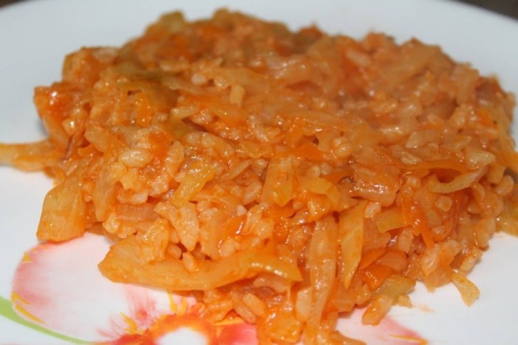 Рис с капустой