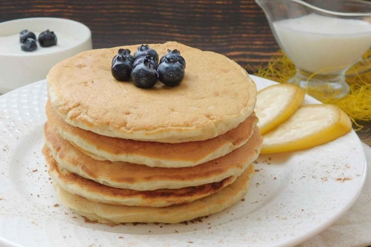 Банановые панкейки на кефире