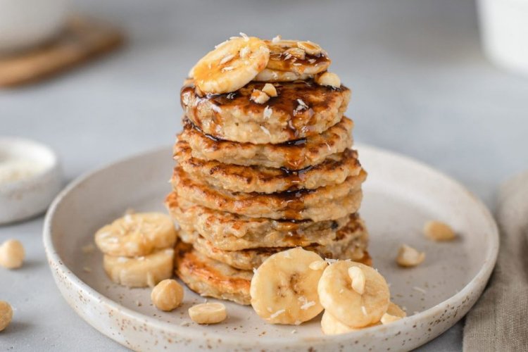 Банановые панкейки с овсянкой