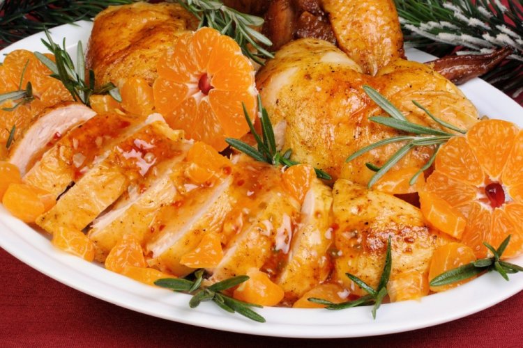 Куриная грудка с апельсином на Новый год