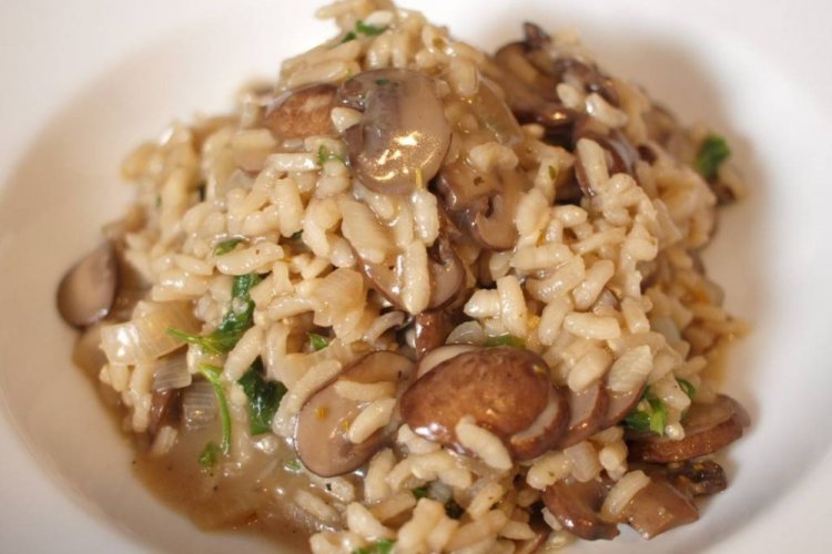 Ризотто с грибами в мультиварке