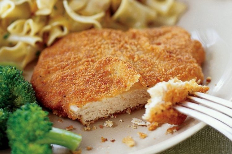 Венский шницель из курицы в духовке