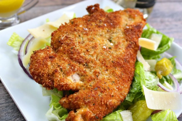 Шницель из куриного филе в духовке