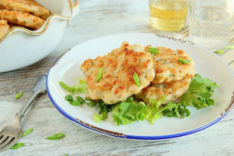 Рубленый шницель из куриного филе