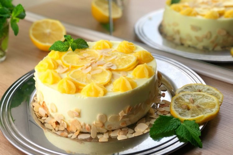 Лимонный торт на Новый год 2024