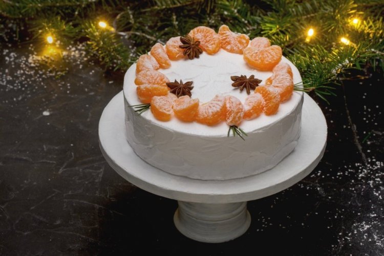 Мандариновый торт