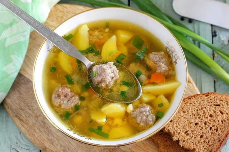 Фрикадельки с мукой для супа