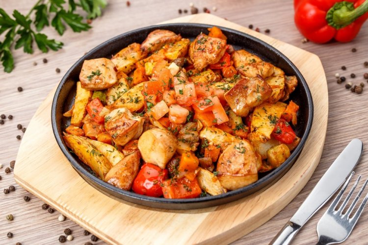 Домашнее жаркое из курицы