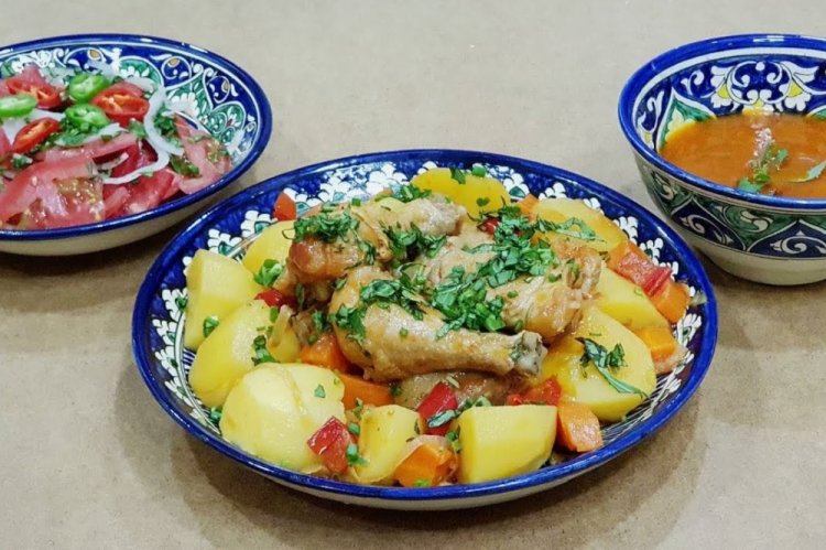 Жаркое из курицы по-узбекски