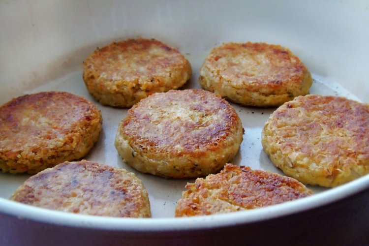 Овощные котлеты с перловкой