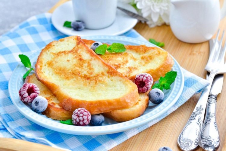 Сладкие гренки в духовке