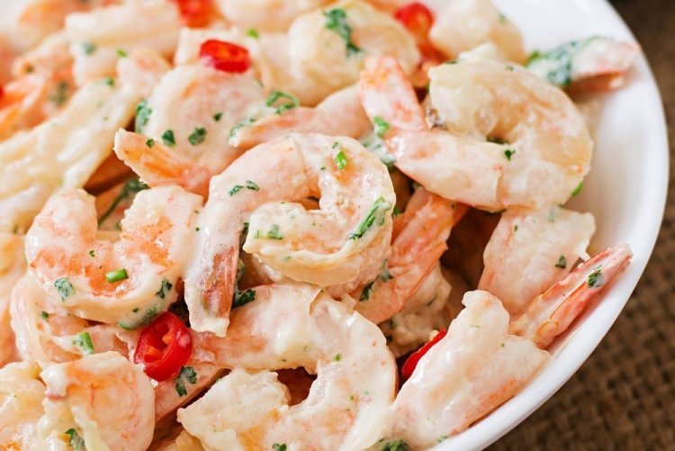 Креветки в сливочном соусе в мультиварке