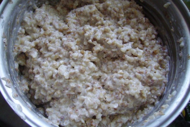 Гречка в сметане