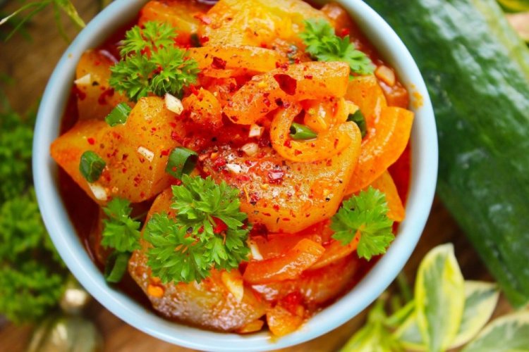 Тушеные огурцы