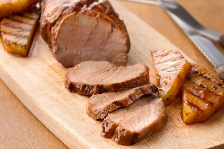 Свиная вырезка на сковороде-гриль