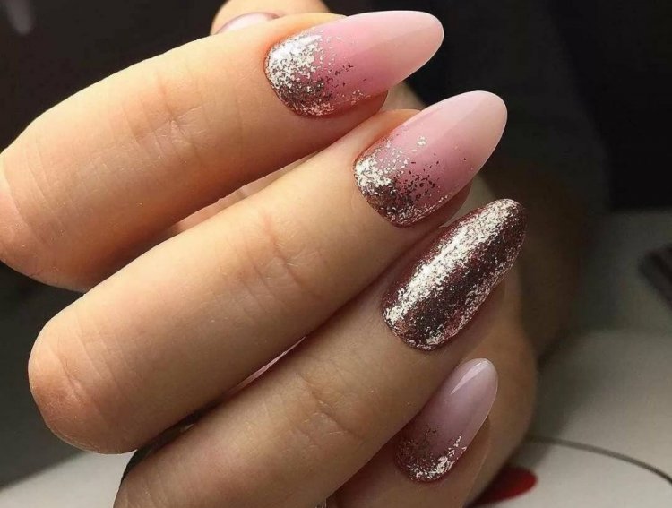 Блестящее омбре