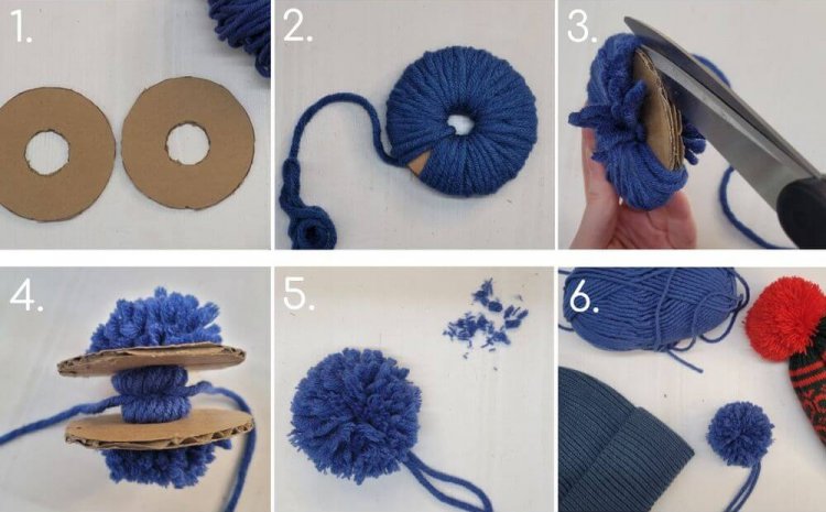 Дракон из помпончиков