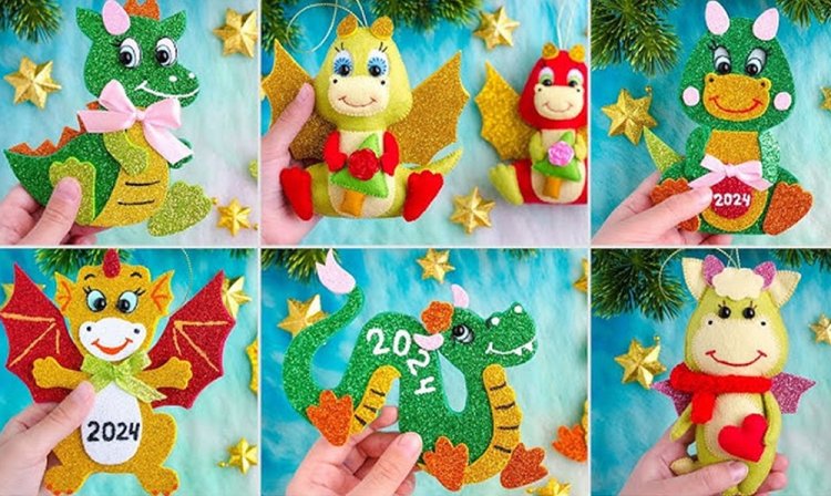 Дракон из фоамирана