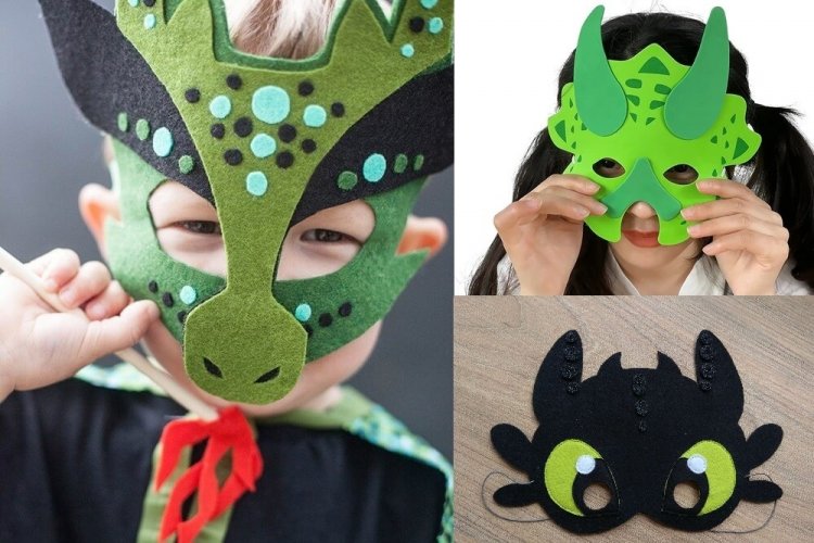 Маска дракона своими руками