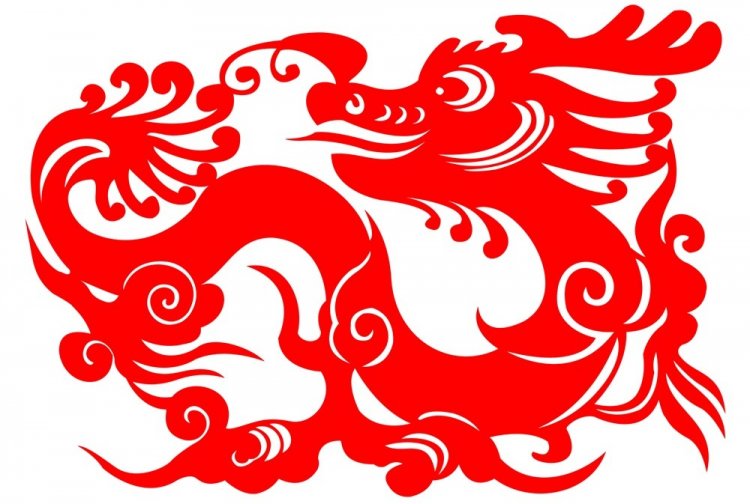 Дракон из клейкой бумаги