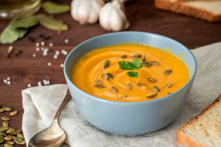 Пюре из тыквы с кабачком и имбирем