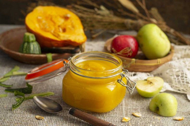 Пюре из тыквы с яблоком