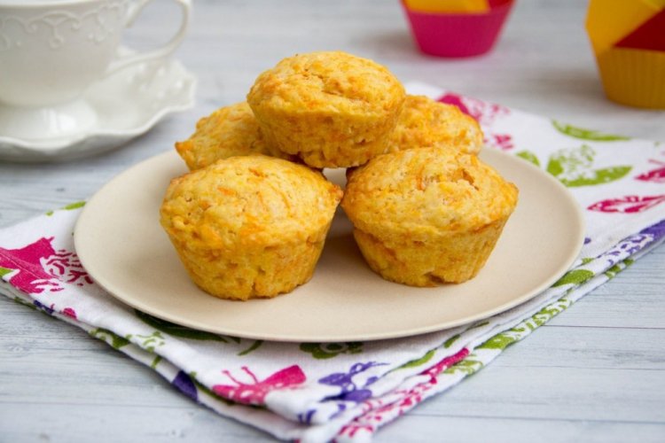 Морковные ПП кексы с медом