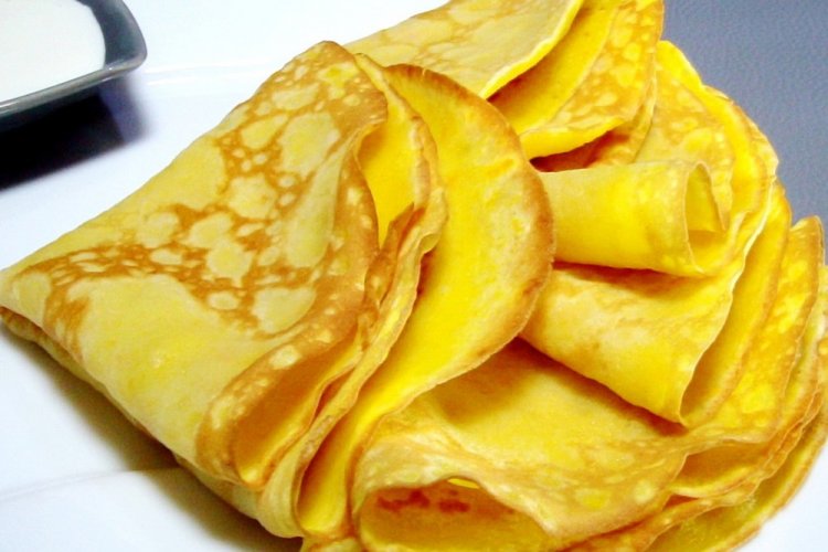 Блины из тыквы с лимоном