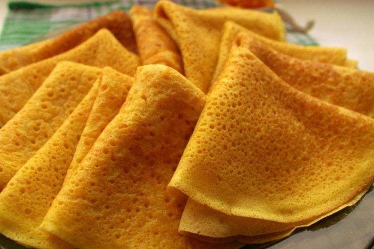 Блины из тыквенного пюре