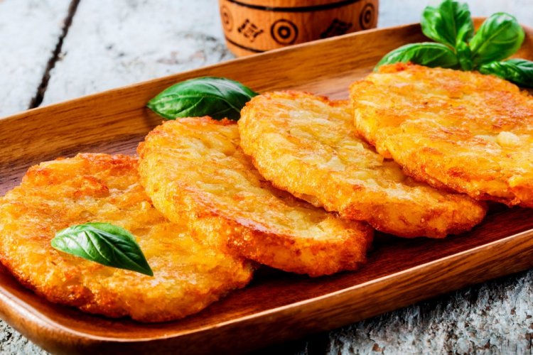 Драники из тыквы с чесноком