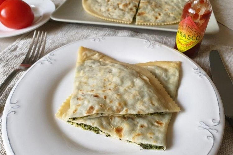 Чуду с курицей и шпинатом