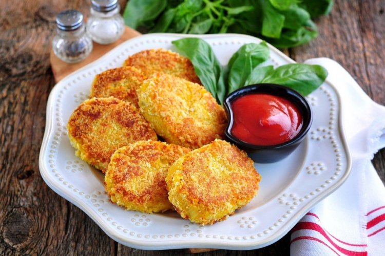 Котлеты из тыквы и чечевицы